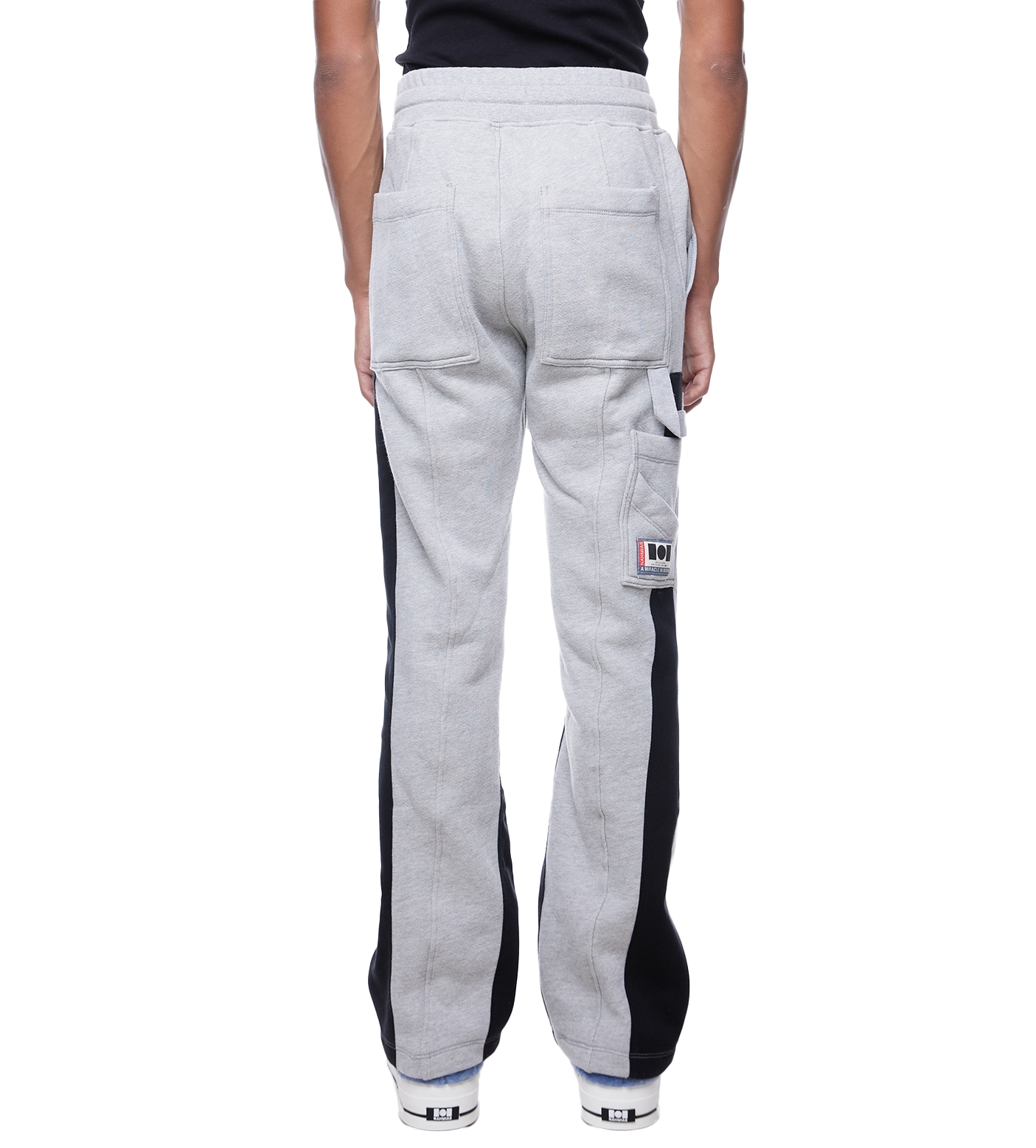 Straight-Leg Track Pants Grey