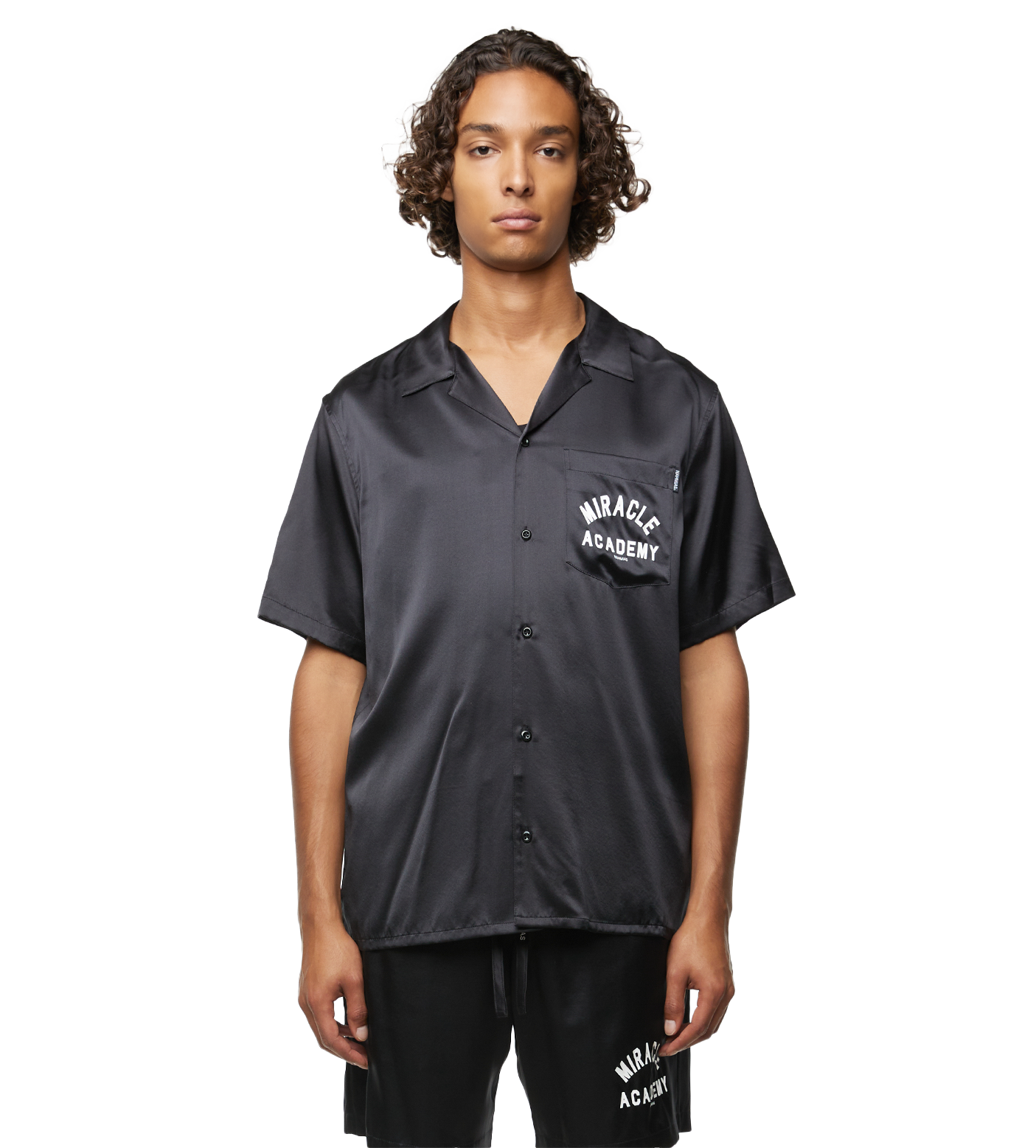Miracle Academy Silk Shirt Black