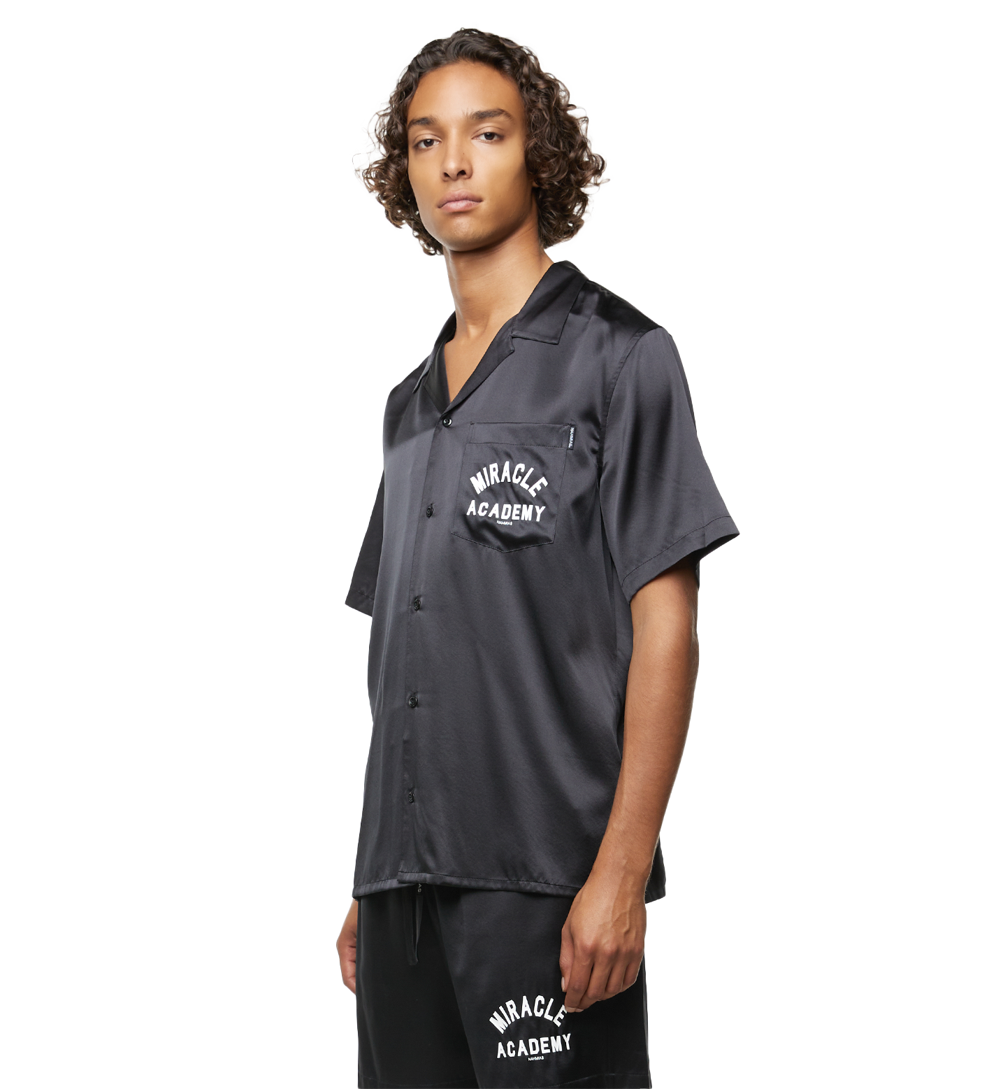 Miracle Academy Silk Shirt Black
