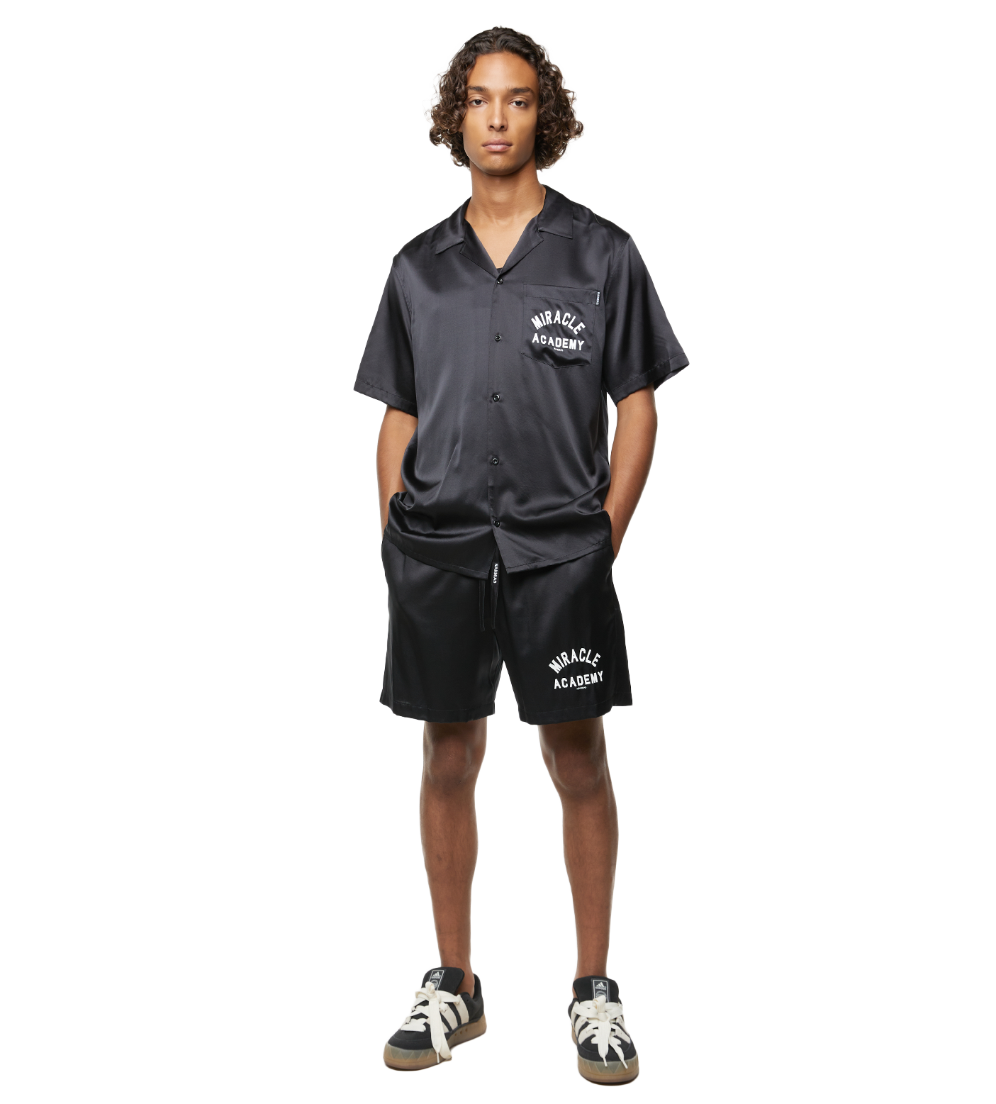 Miracle Academy Silk Shirt Black