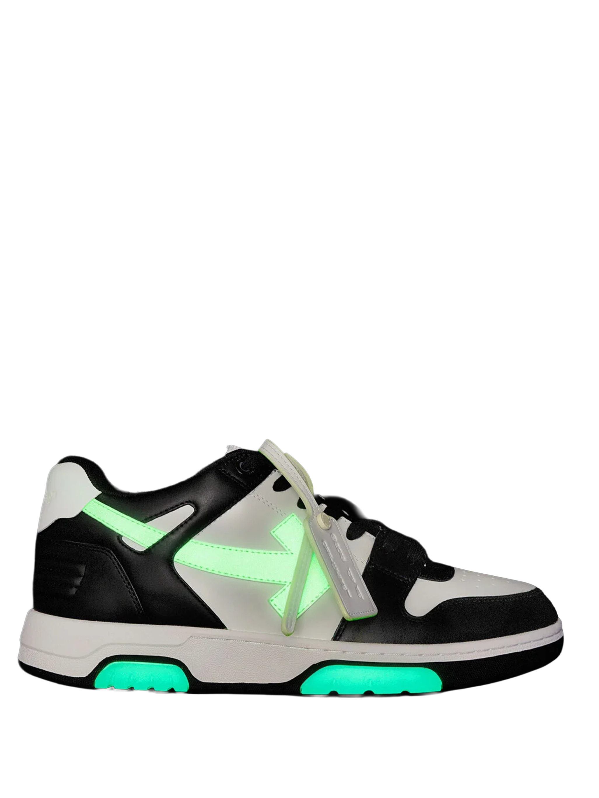 Off-White Out Of Office Glow-In-The-Dark Sneakers in Black