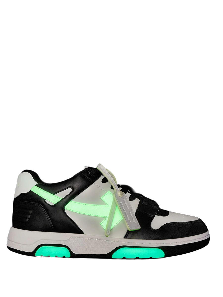Off-White Out Of Office Glow-In-The-Dark Sneakers in Black