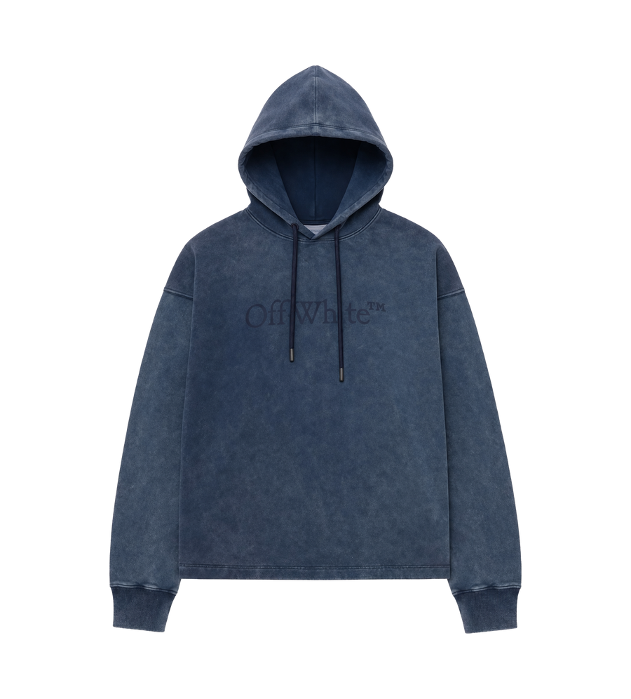 Off White Bookish No Pocket Hoodie in Blue