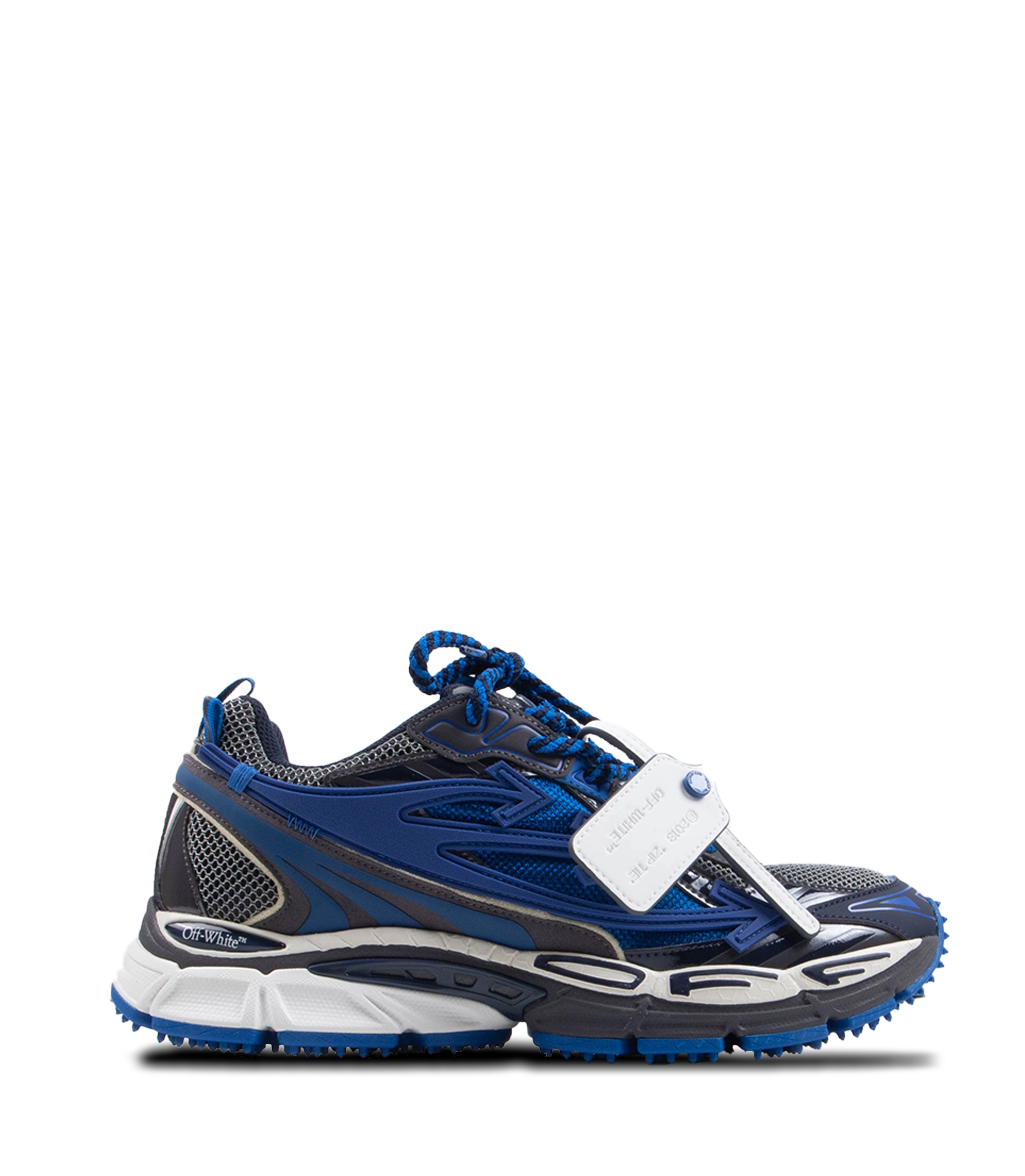 Off-White Be Right Back Sneakers in Gunmetal / Navy Blue