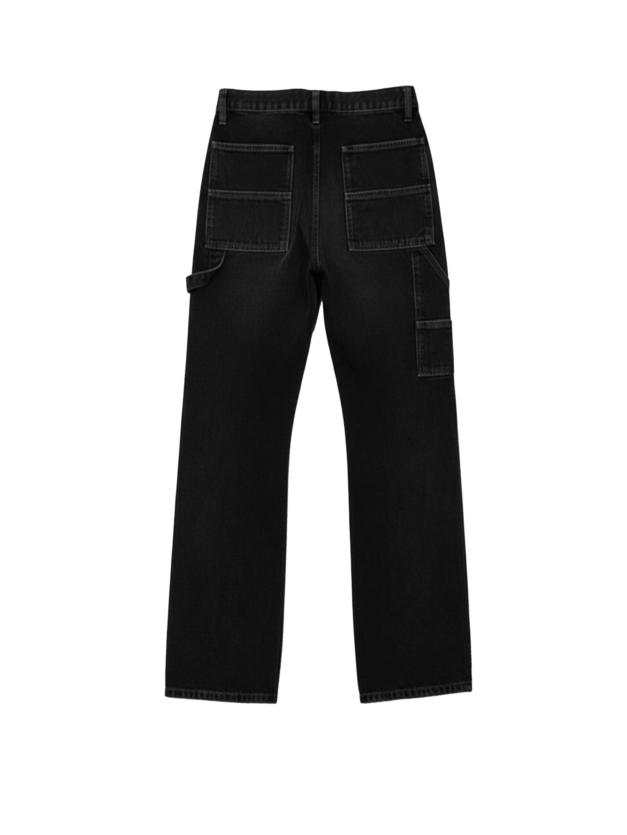OFF-WHITE Jeans with Logo Patch in Black