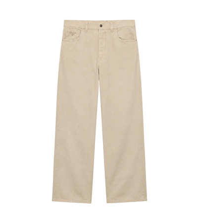 Five-Pocket Jeans Gewassen Denim Zand