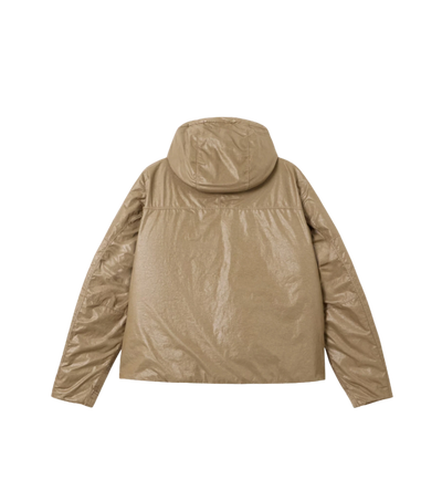 Light Nylon 3L-TC Hooded Down Jacket Military Green