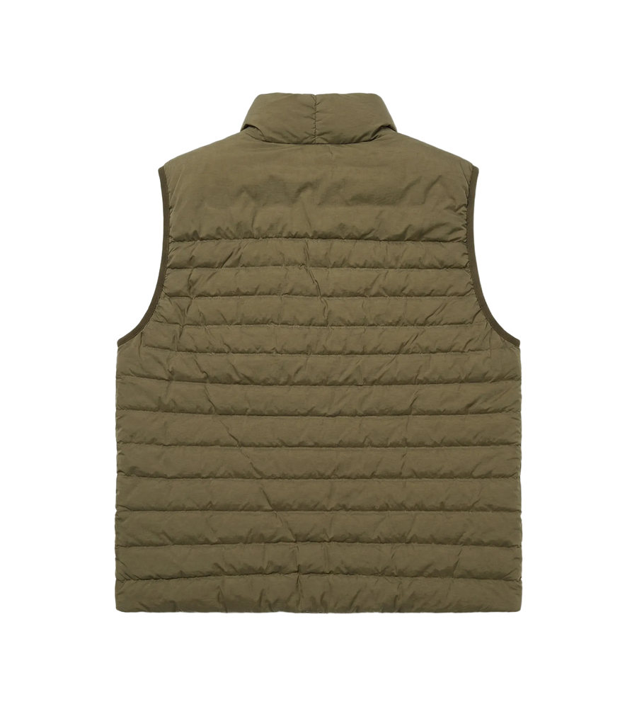 Stone Island Seamless Tunnel Nylon Down Vest in Military Green