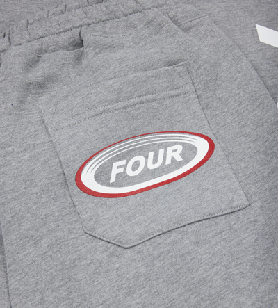Reconstructed Circles Straight Leg Pants Grey Melange