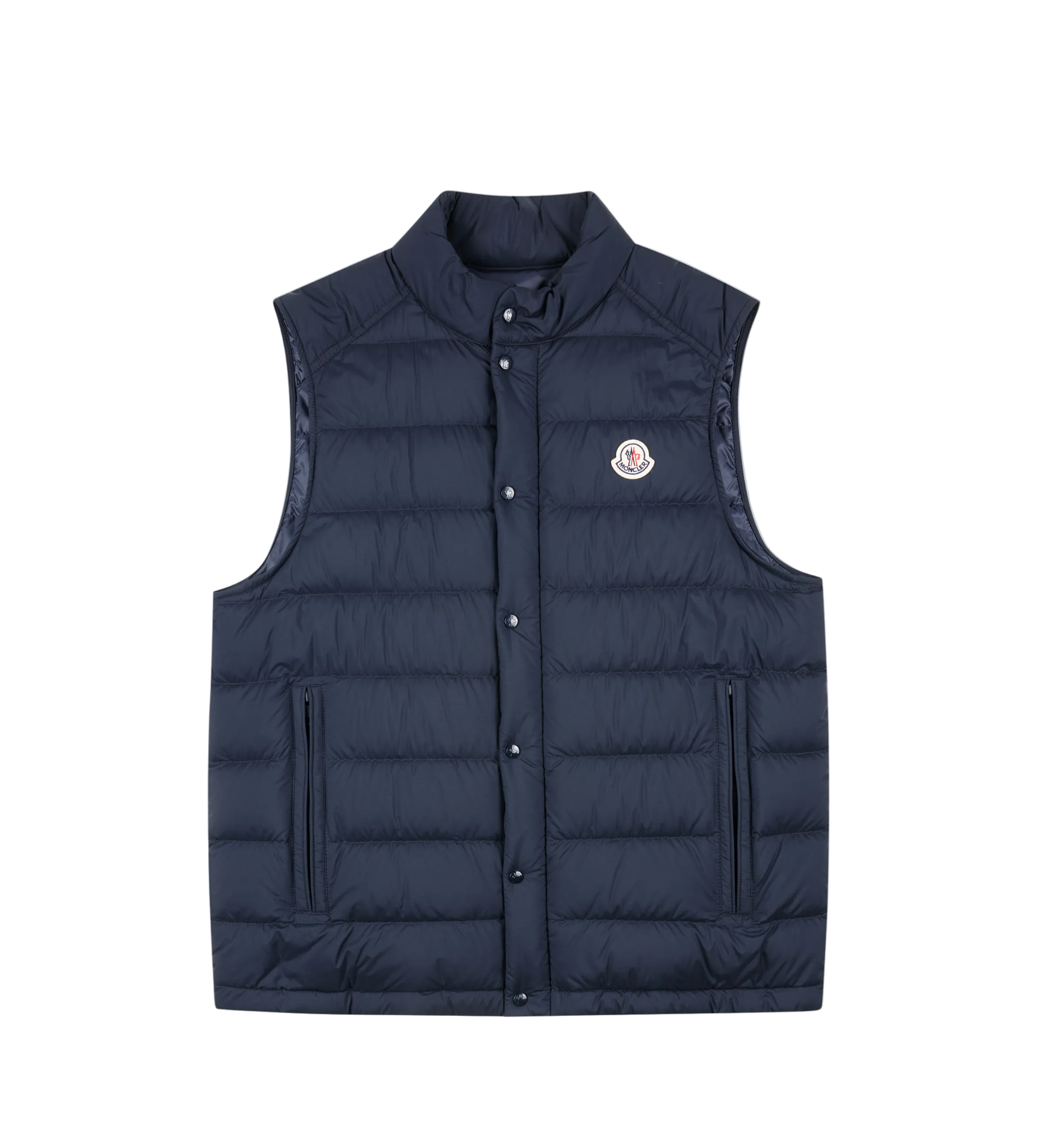 Moncler Barthe Down Vest in Navy Blue