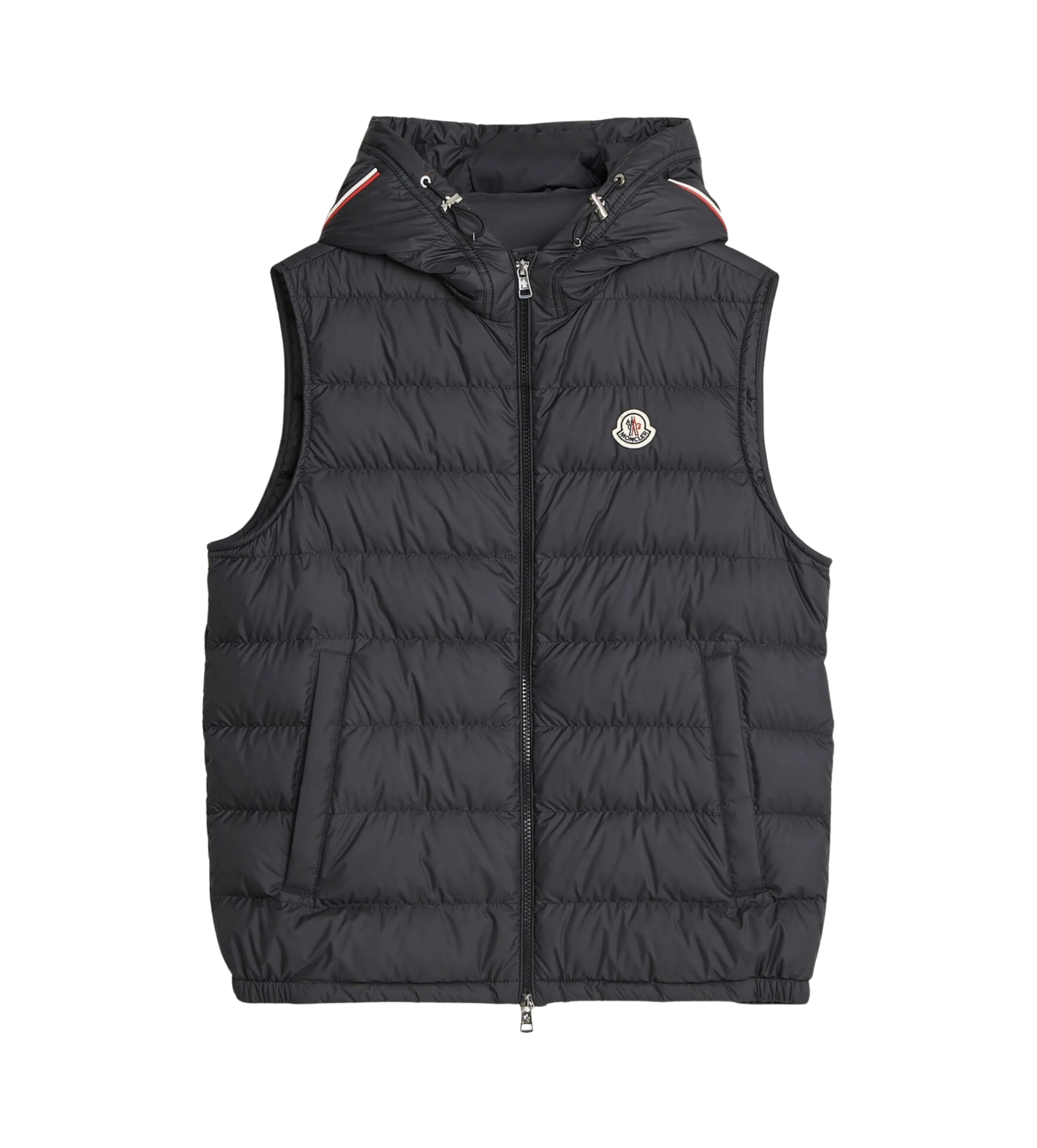 Moncler Marseillan Hooded Down Gilet in Black