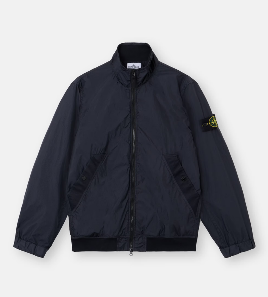 Stone Island Crinkle Reps NY Jacket in Navy Blue