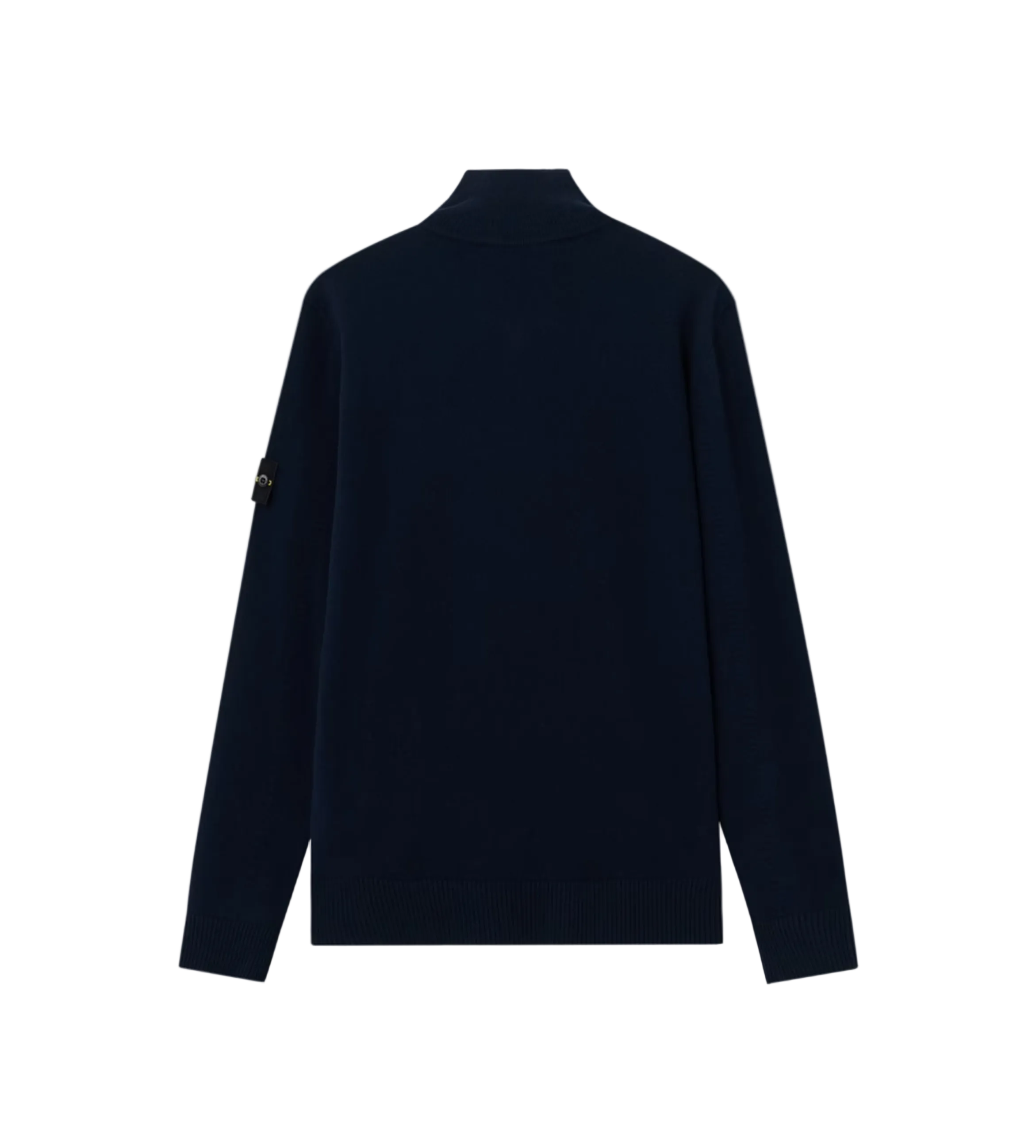 Stone Island Organic Cotton Fleece Half-Zip Sweatshirt in Navy 