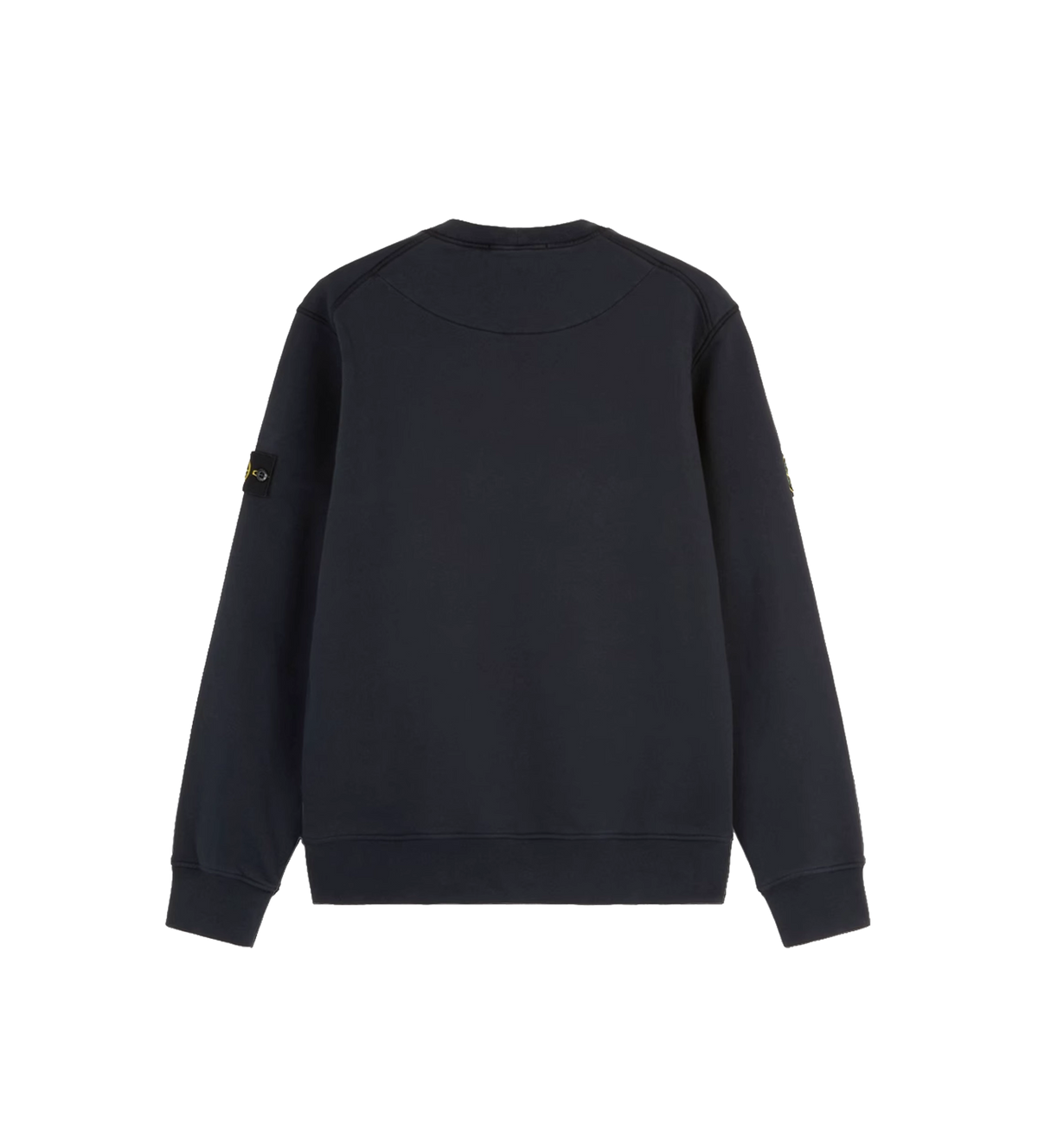 Organic Cotton Fleece Crewneck Sweatshirt Navy Blue