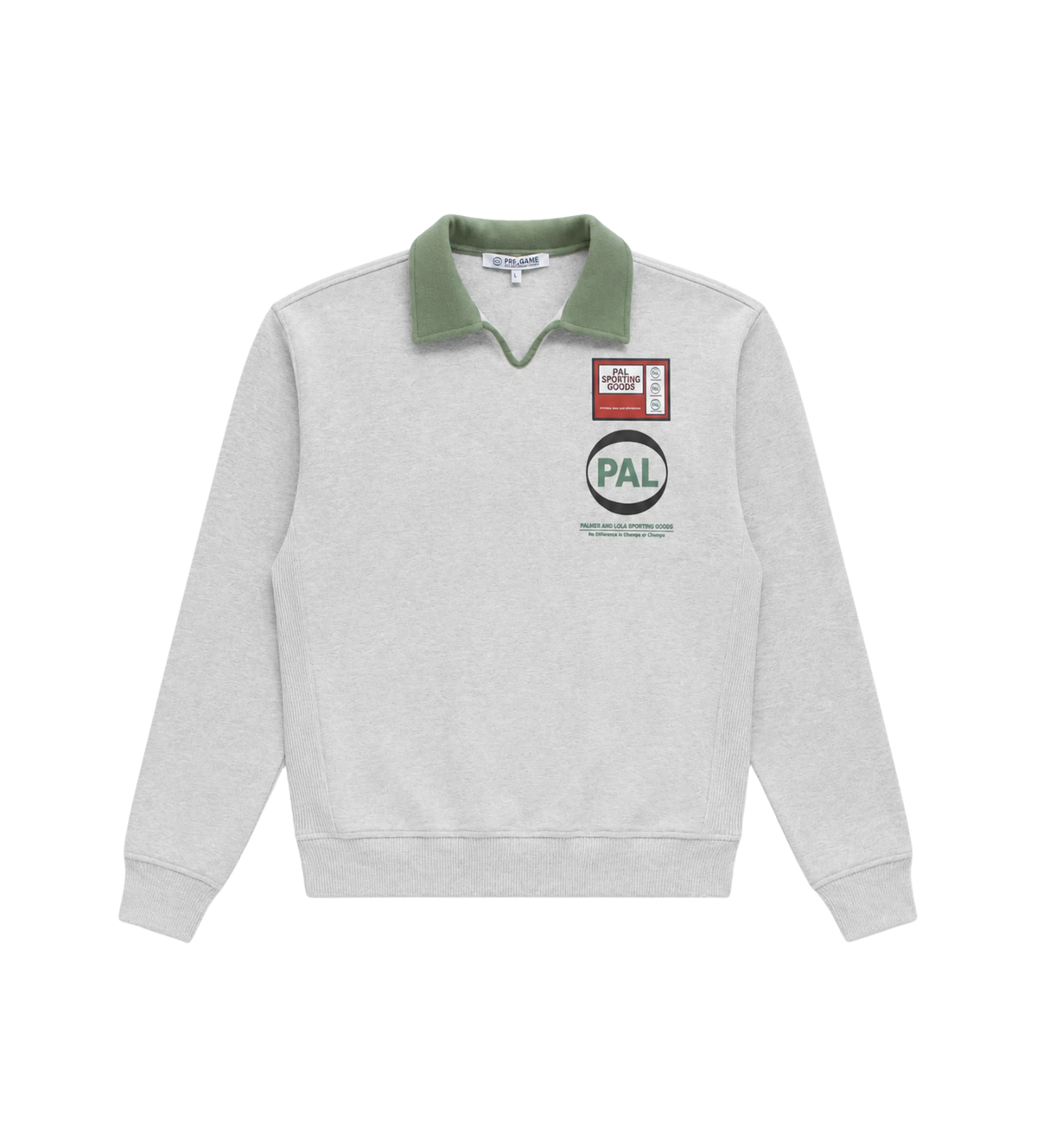 Pre Game Polo Sweatshirt Light Gray Marl