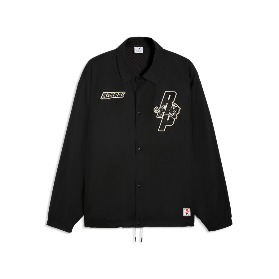 Represent x PUMA Coach Jacket in Black