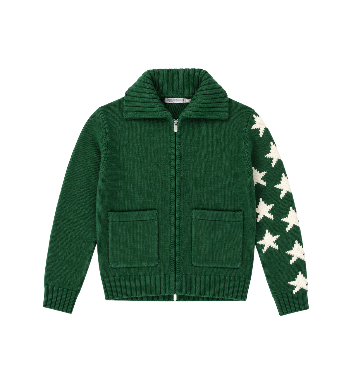 Knievel Polo Met Volledige Ritssluiting Deep Forest Green