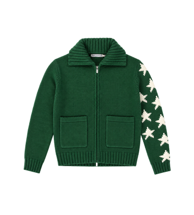 Knievel Polo Met Volledige Ritssluiting Deep Forest Green