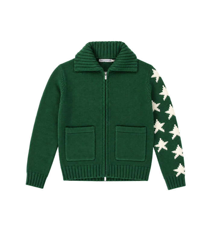 Knievel Polo Met Volledige Ritssluiting Deep Forest Green