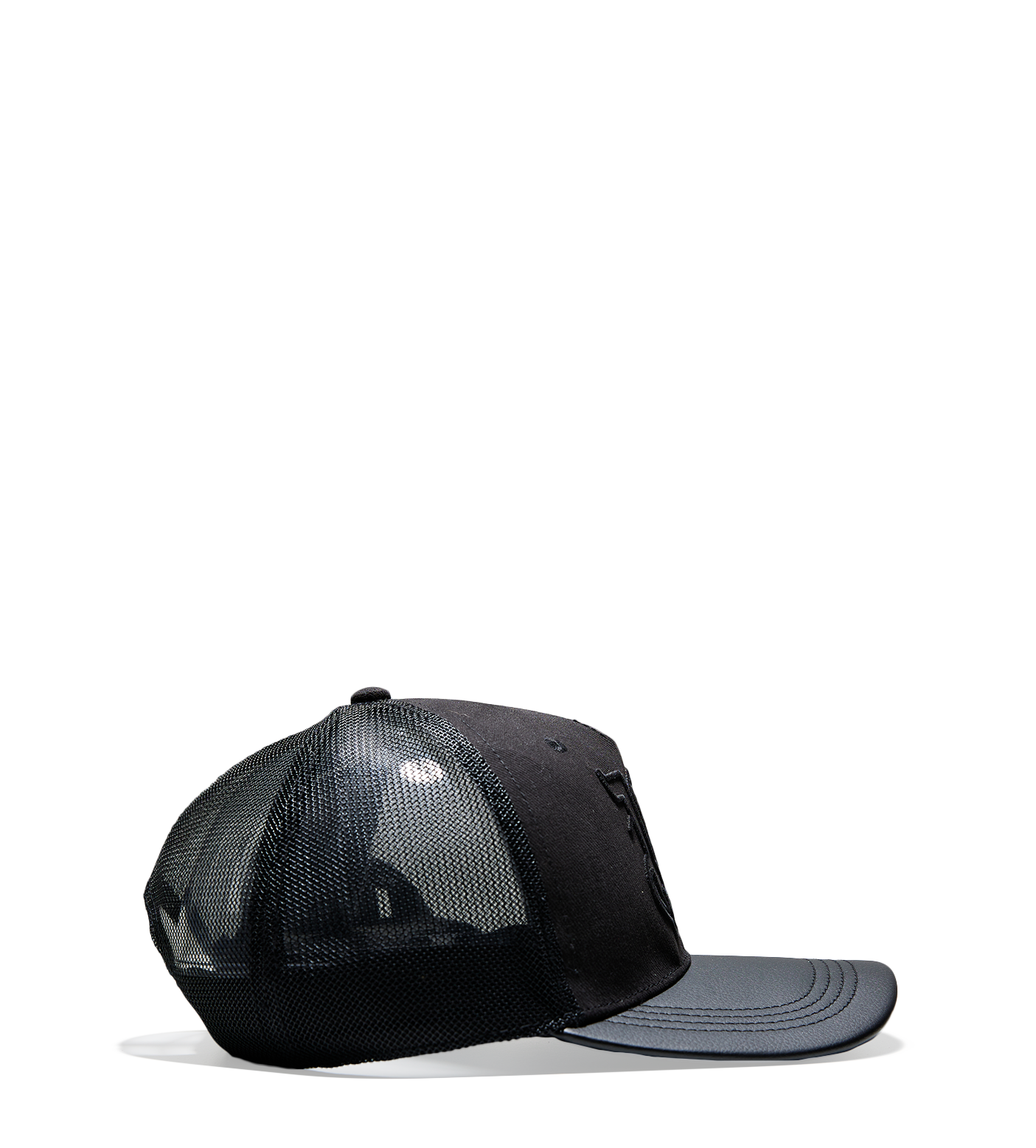 Monogram Trucker Hat Black
