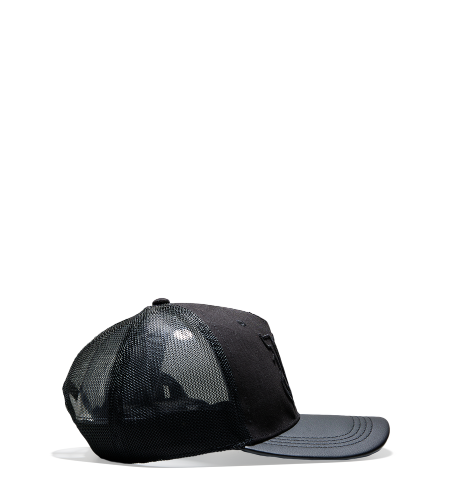 Monogram Trucker Hat Black
