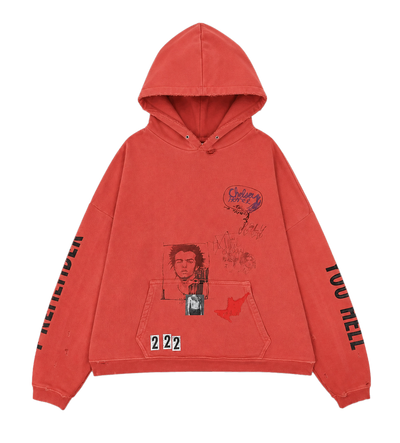 Chelseay Hotel Hoodie in Red