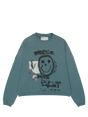 Paly Streetwise Airbrush Crew Neck in Teal