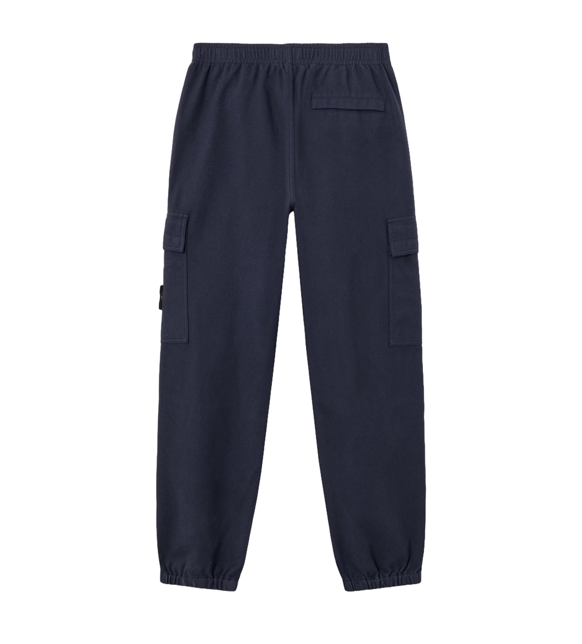 Wol-Nylon Flanellen Joggers Marineblauw