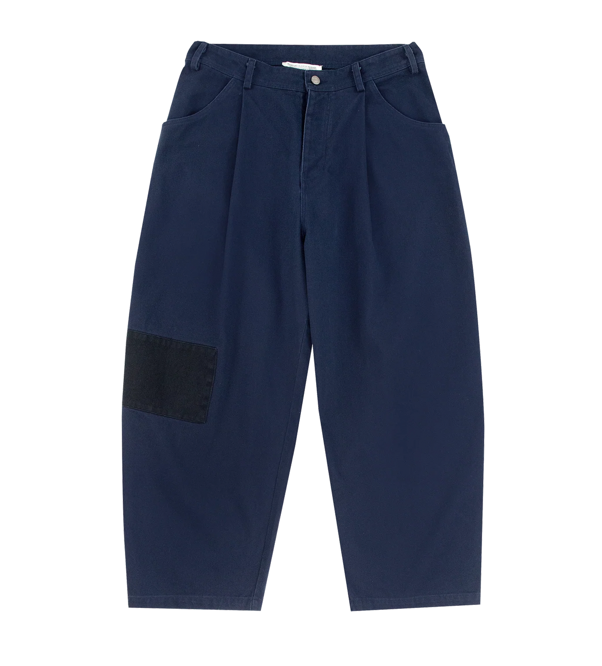 Ranch Patchwork Wijde Broekspijpen Marineblauw