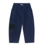Ranch Patchwork Wijde Broekspijpen Marineblauw