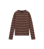 Shetland Wool Boat Neck Sweater Multicolor