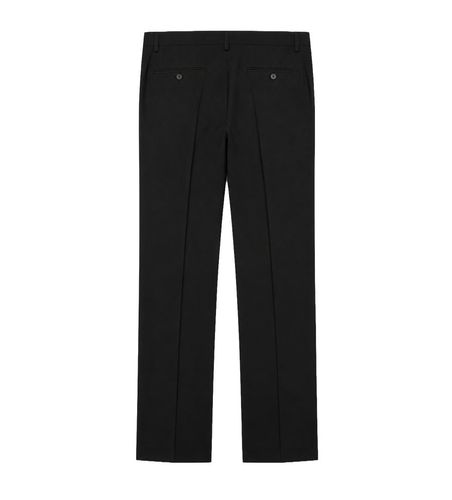 Mohair Wollen Broek Zwart