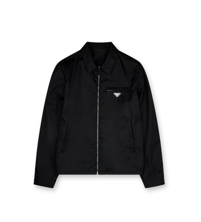 Re-Nylon blouson jacket in Black