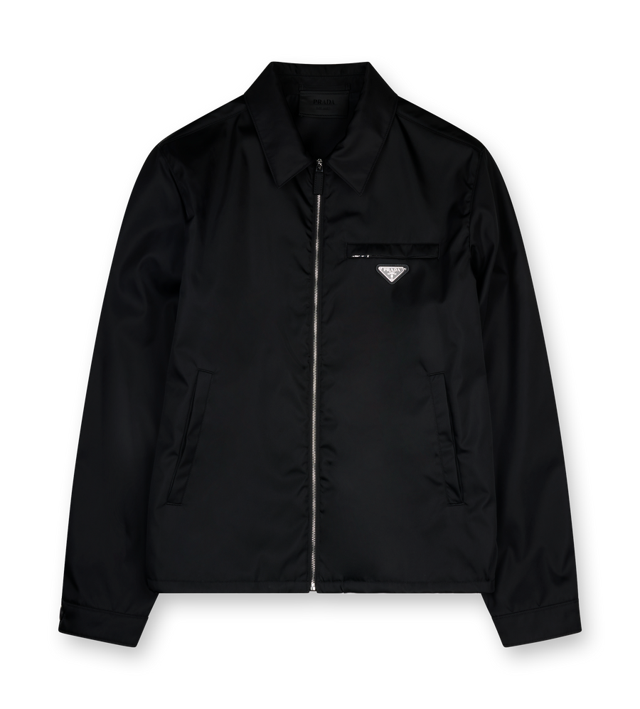 Prada Re-Nylon blouson jacket in Black