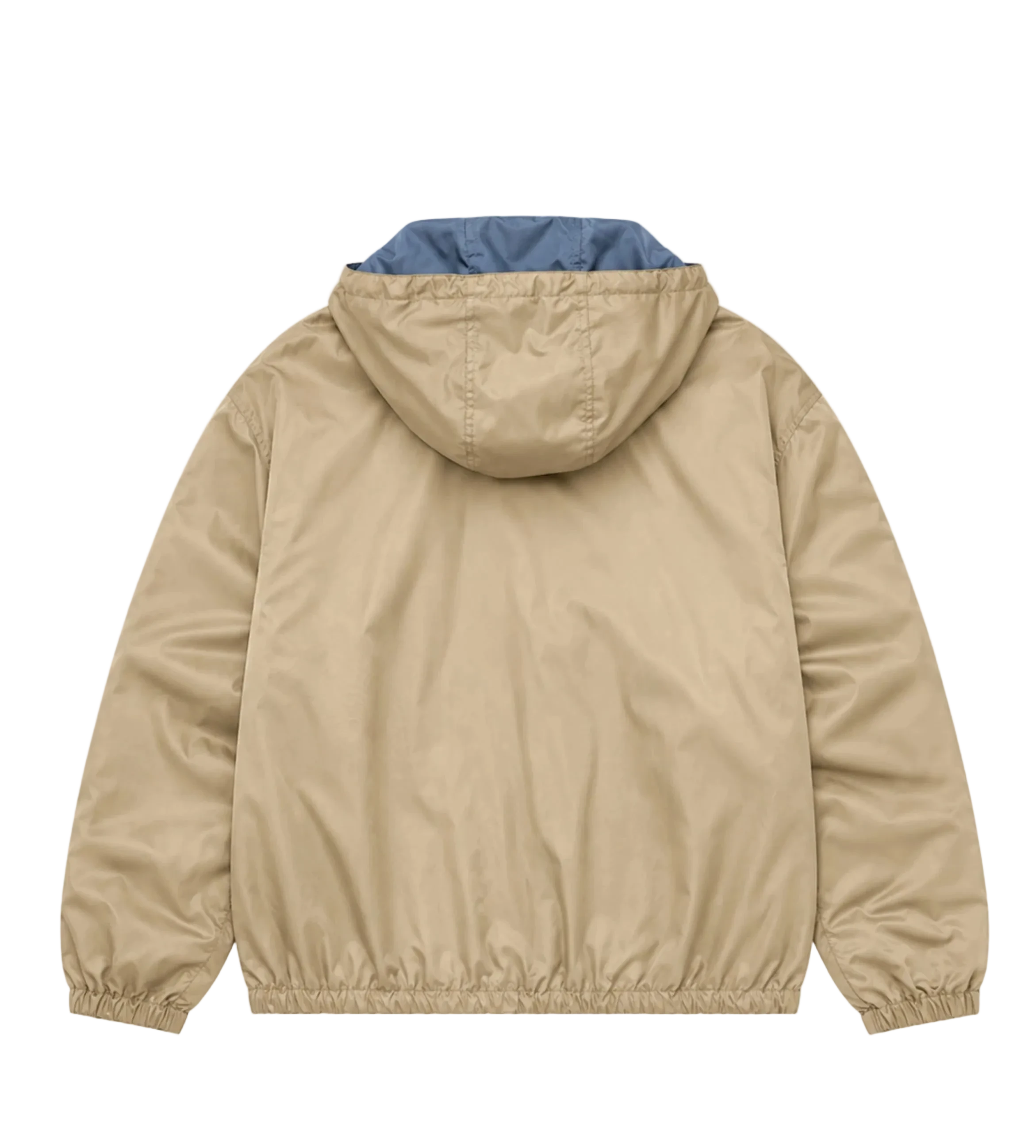 Prada Reversible Re-Nylon Jacket in Camel/ Aviation Blue