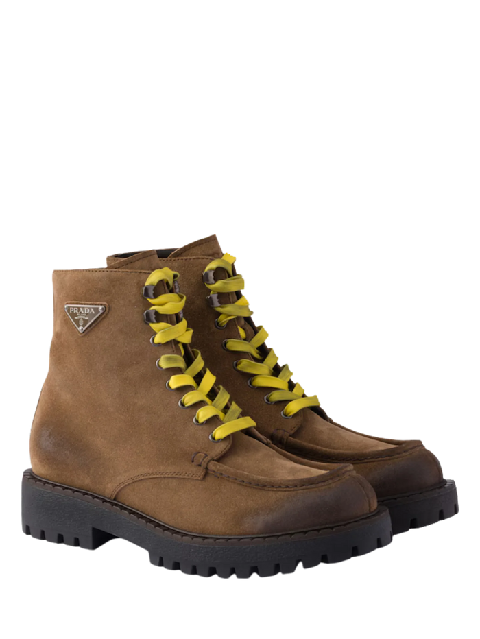 Boots van Verouderd Suède Lichtbruin