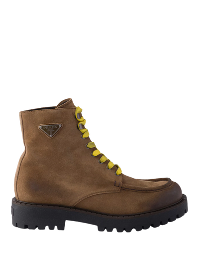 Boots van Verouderd Suède Lichtbruin