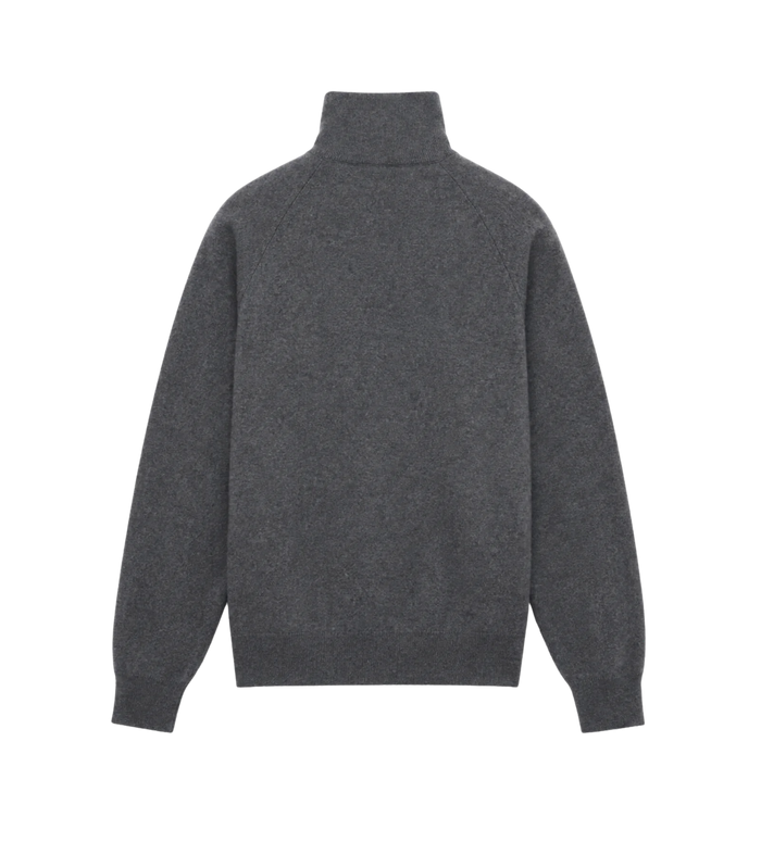 Wool and Cashmere Polo Sweater Slate Gray