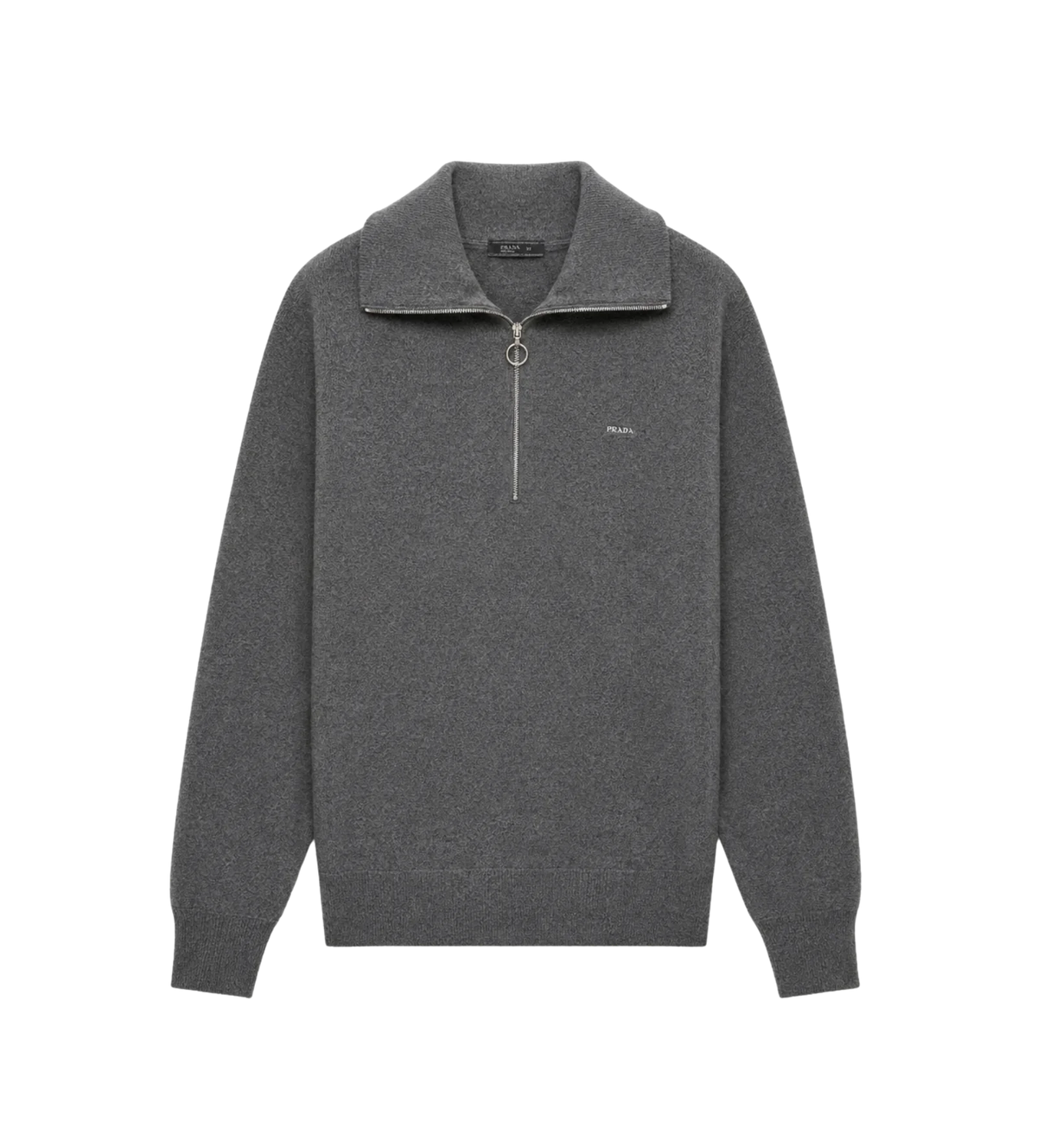 Wool and Cashmere Polo Sweater Slate Gray