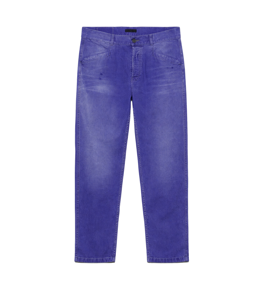 Prada Cotton Twill Pants in Indigo