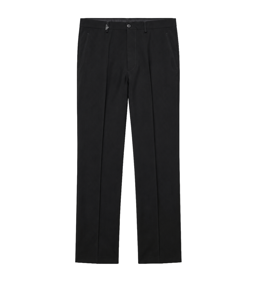 Mohair Wollen Broek Zwart