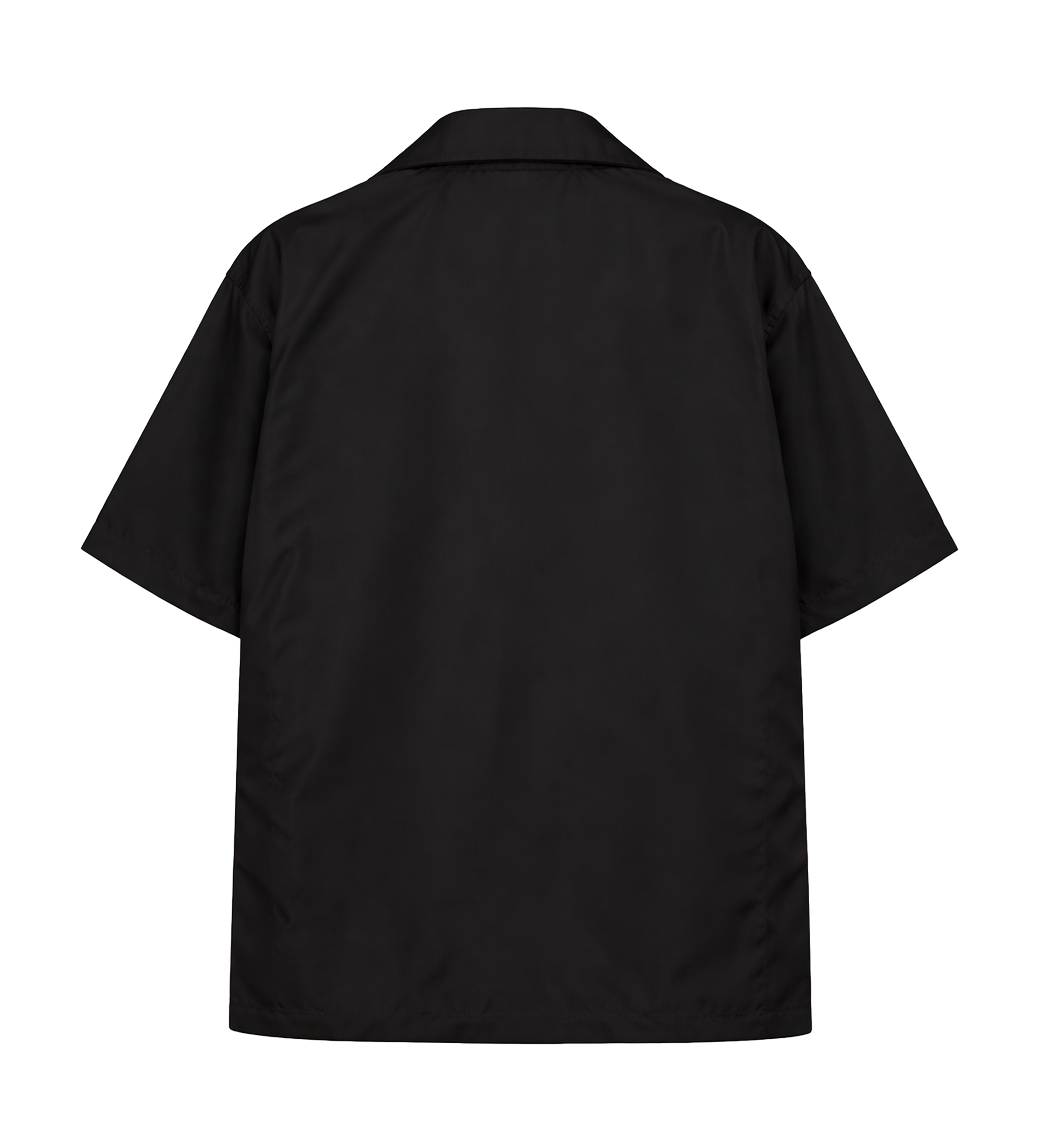 Prada Re-Nylon Short-Sleeved Shirt in Black