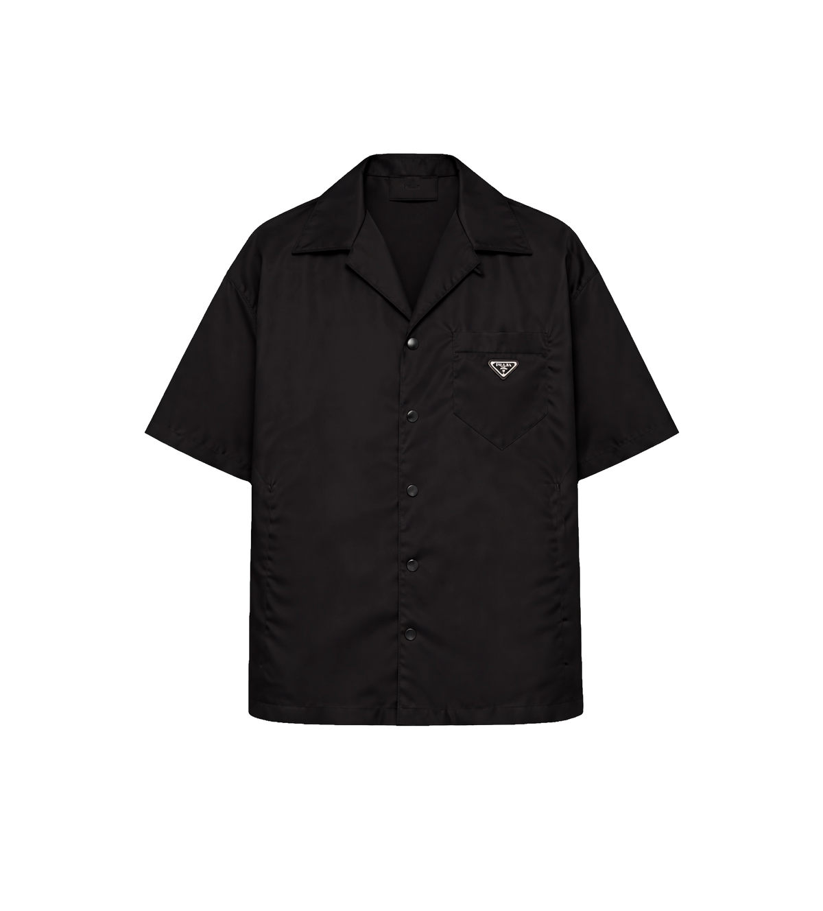 Re-Nylon Short-Sleeved Shirt in Black