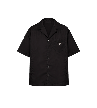 Re-Nylon Short-Sleeved Shirt in Black
