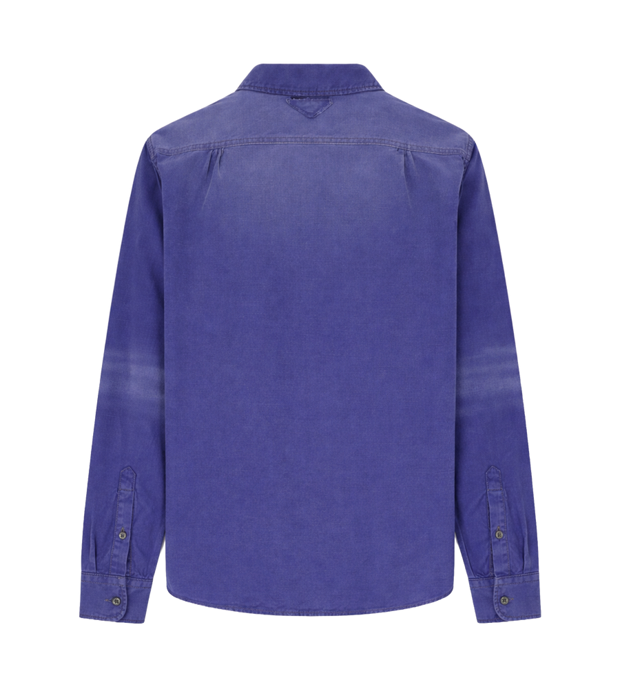 Prada Denim Twill Shirt in Indigo
