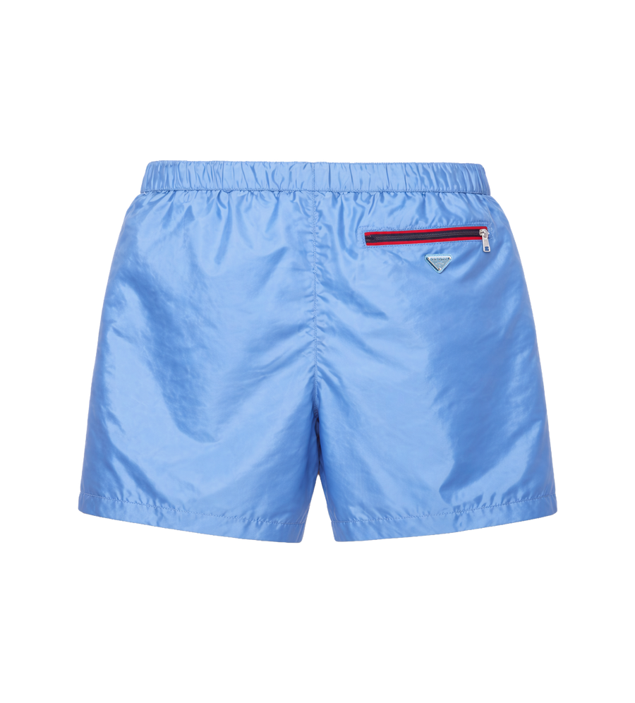 Prada Re-Nylon Swim Shorts in Light Blue