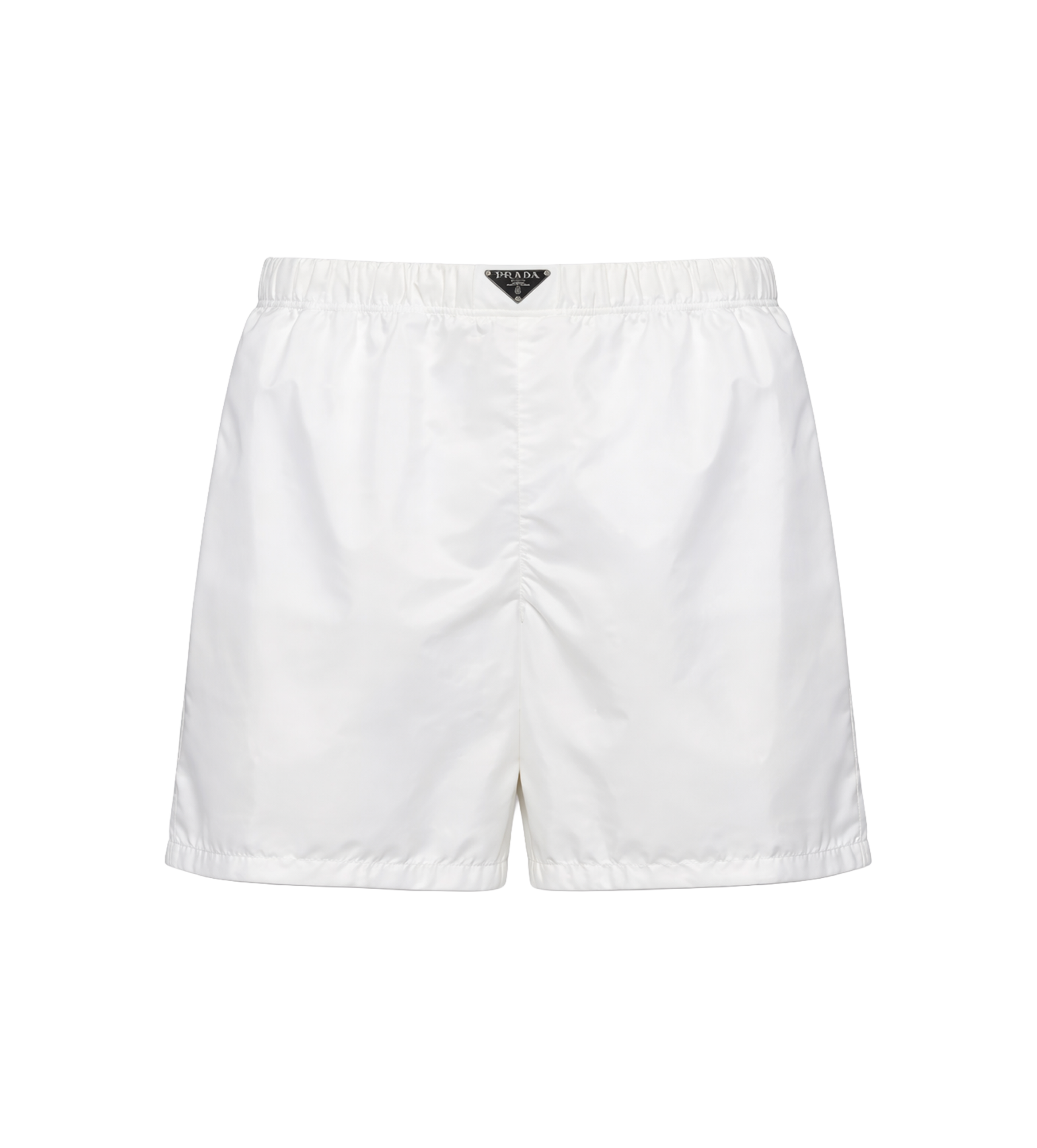 Prada Re-Nylon Swim Shorts in White