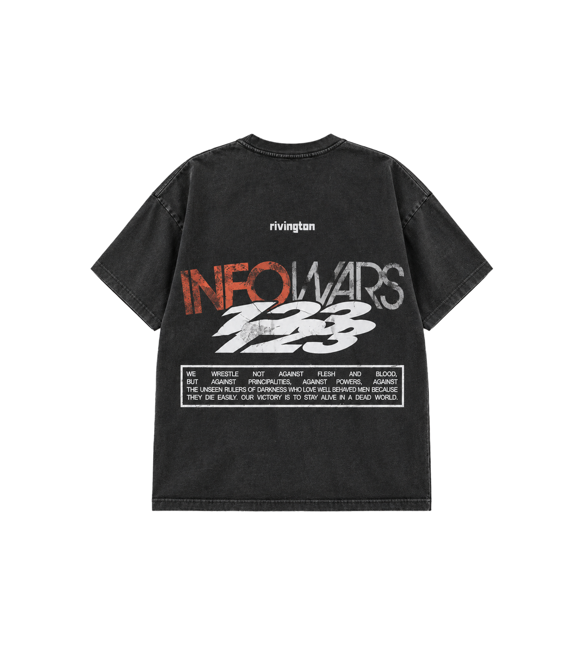Info War CVA T-shirt Zwart
