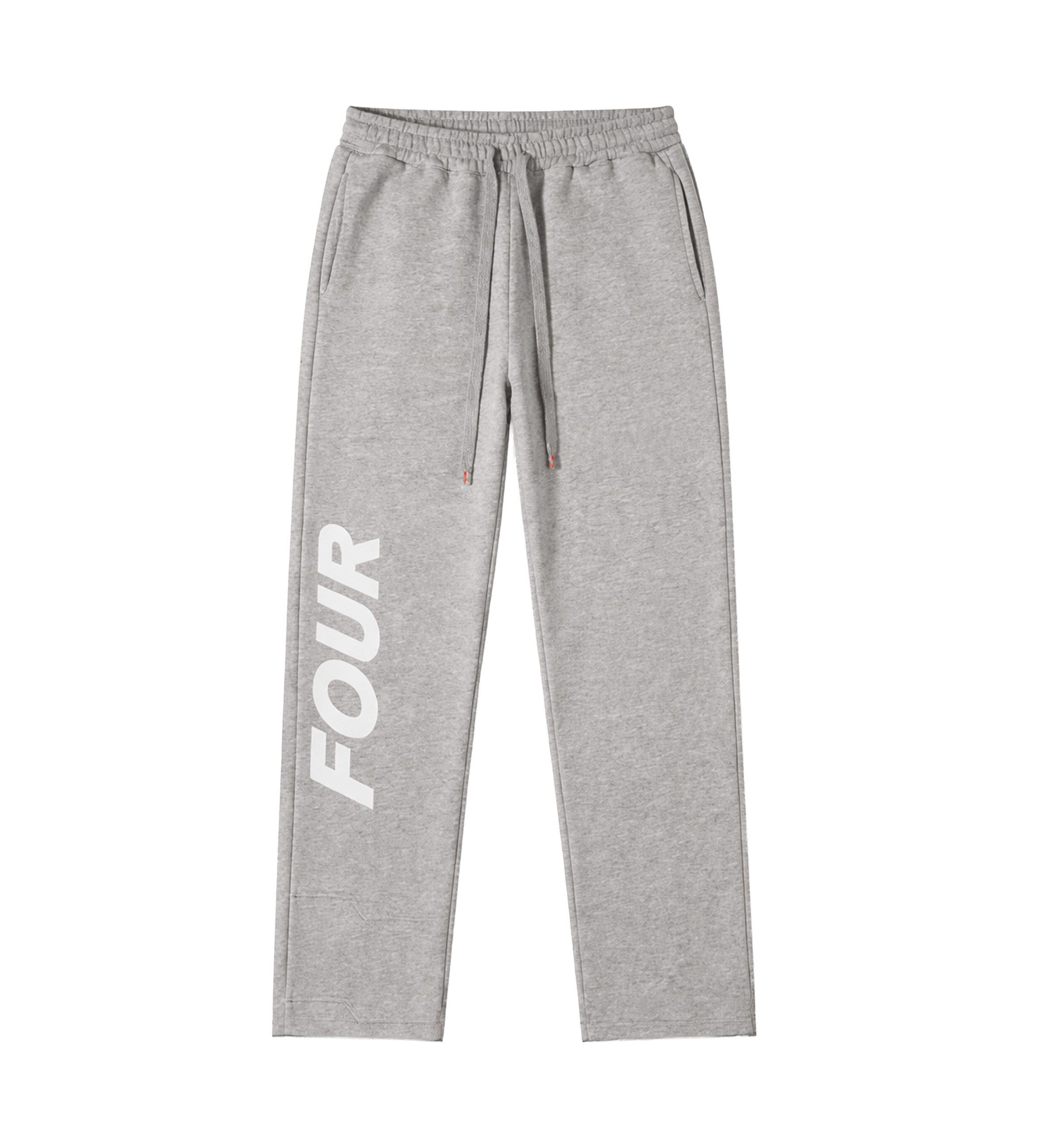 Reconstructed Circles Straight Leg Pants Grey Melange