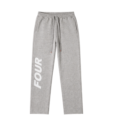 Reconstructed Circles Straight Leg Pants Grey Melange